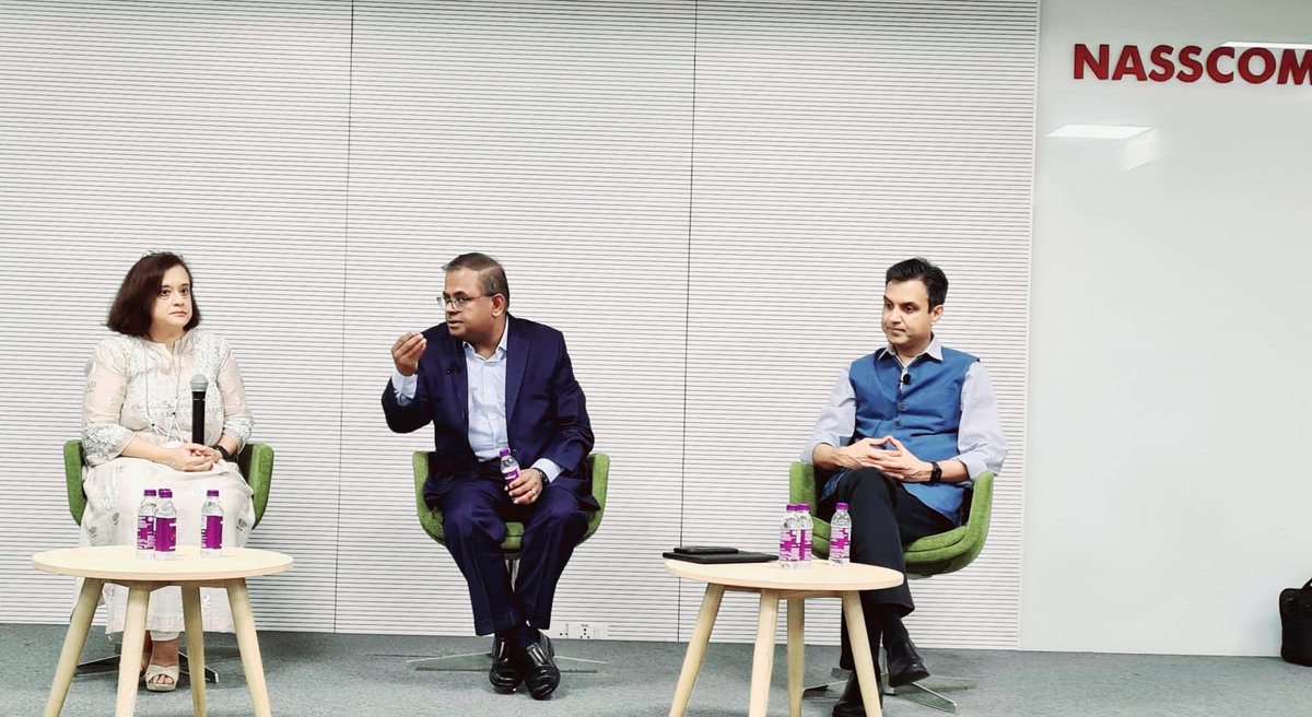 nasscom's tweet image. At our Townhall, led by Chairperson @kramanuj &amp;amp; Vice-Chairperson @_Manant; we prioritized #ShapingTheTechade for India &amp;amp; the world through #emergingtech, building #digital #trust,#reskilling - a nationwide priority towards creating robust #techtalent &amp;amp; enabling #inclusionforall.