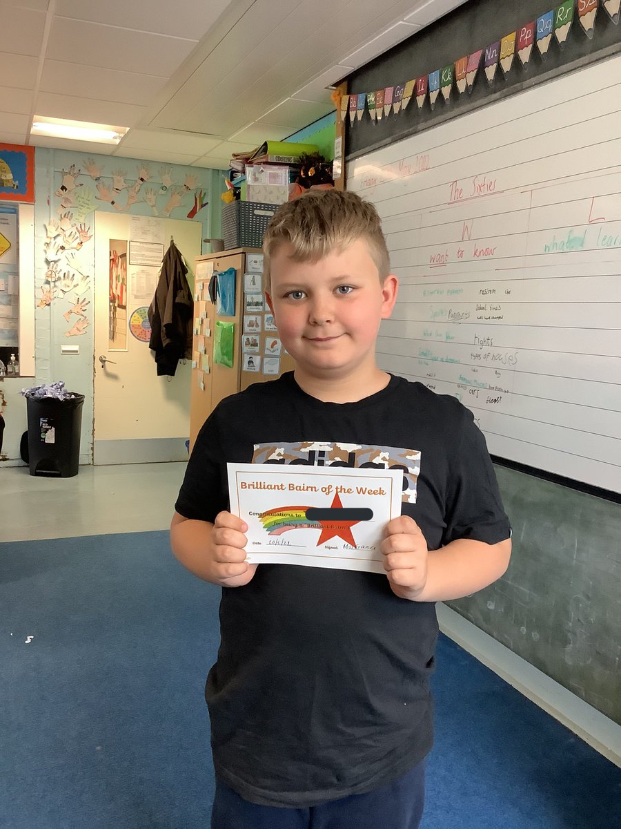 This superstar is this weeks #BrilliantBankierBairn ⭐️🌈