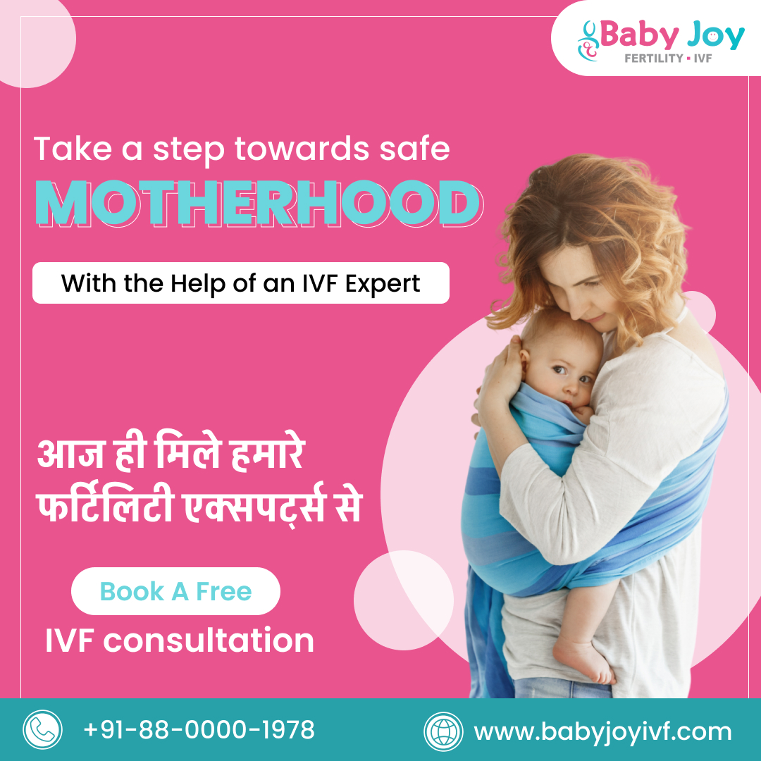 Take a step towards safe #MOTHERHOOD with our leading IVF fertility experts and get a healthy pregnancy.
FOR FREE CONSULTATION
Call: +91 88-0000-1978 Or
Visit: babyjoyivf.com

#healthypregnancy #fertility #ivfcentre #motherhoor #healthymotherhood #ivfcommunity #ivfbaby