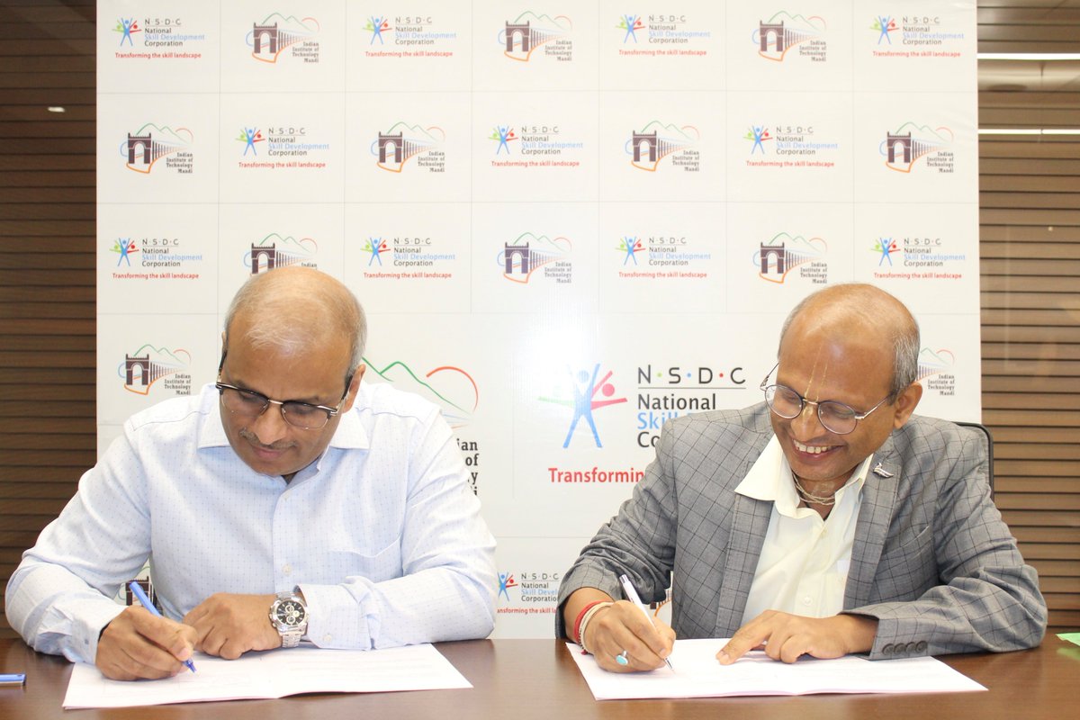 NSDC has partnered with IIT Mandi to expand the potential of India’s youth by introducing digital courses in emerging technologies. Both the organisations will facilitate the design and delivery of digital learning modules to develop entrepreneurial spirit among the youth.
