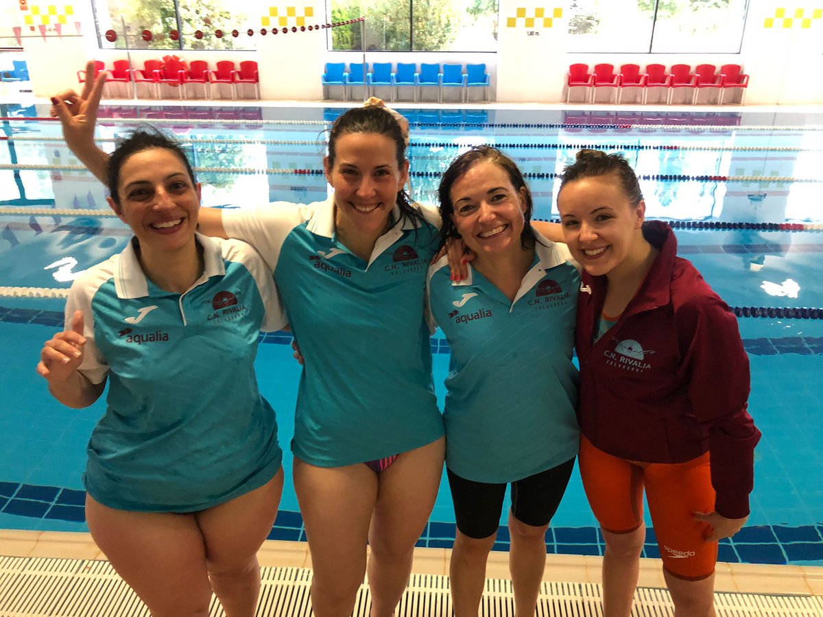 cnrivalia's tweet photo. Buena actuación tanto a nivel individual así cómo en las pruebas de relevos 4x50 Estilos Mixto y 4x100 Libre Masculino y Femenina 🏊💨
Varios Récords de La Rioja Máster Batidos 💪
#PoweRivalia
#Nonstop 
#FotoPose https://t.co/RtidXq8ds2
