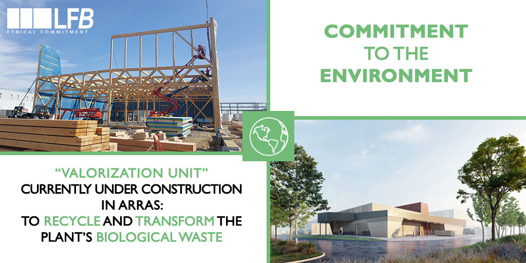 LFB_Group's tweet photo. 📢 🌍The new @LFB_group #CSRCharter sets 10 commitments in terms of sustainable development. In Arras: the “Valorization Unit” currently under construction was designed using eco-products and bio-sourced materials, to recycle the plant’ biological waste♻️ https://t.co/56keG3BVzh https://t.co/F1yeZMrLD6