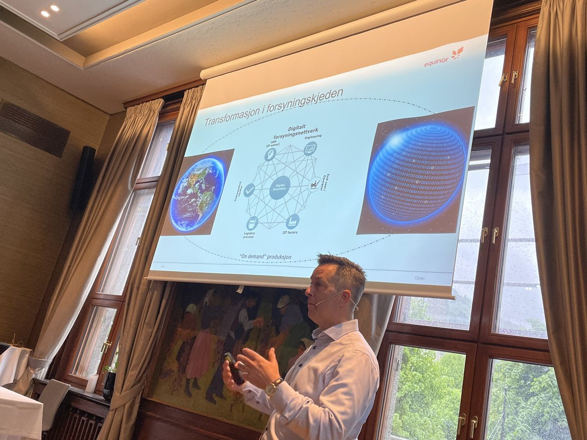 3D-print - en ny måte å bygge komponenter. Åpner for nye muligheter med transformasjon i forsyningskjeden. Digital verden møter den fysiske. Veldig Interessant foredrag av Brede Lærum <a href="/Equinor/">Equinor</a> på #Sirkulærskolen <a href="/BergenCircular/">Circular Bergen</a> #3dprint #sirkulærøkonomi