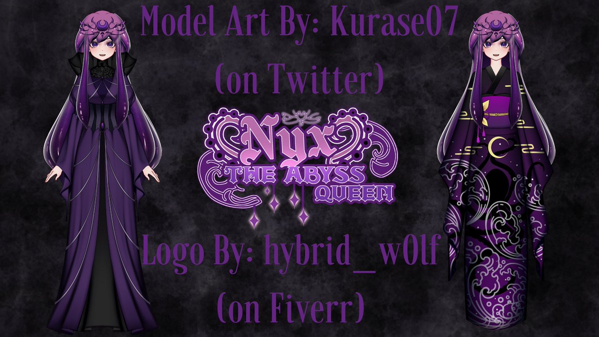 OfficialVTime's tweet image. Meet VTime's final 2nd gen member, @NyxAbyssQueen 
Nyx is a personification of the abyss and is infinite.
Aside from streaming on Twitch, she is a 2D rigger and one is able to commission her.

We welcome her to our group.
#Vtuber #VTime #VtubersEN
