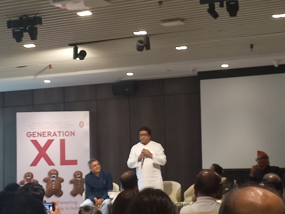 lata_MIRROR's tweet photo. India is home to 14.4 million #obesechildren and 1 in 5 children are expected to be obese in 2030.Need for urgent policy action,an eye-opening book #GenerationXL written by leading bariatricsurgeon @drborude
MNSchief #RajThackeray offered his help to take up this issue with gov. https://t.co/JAjxJMNhXc