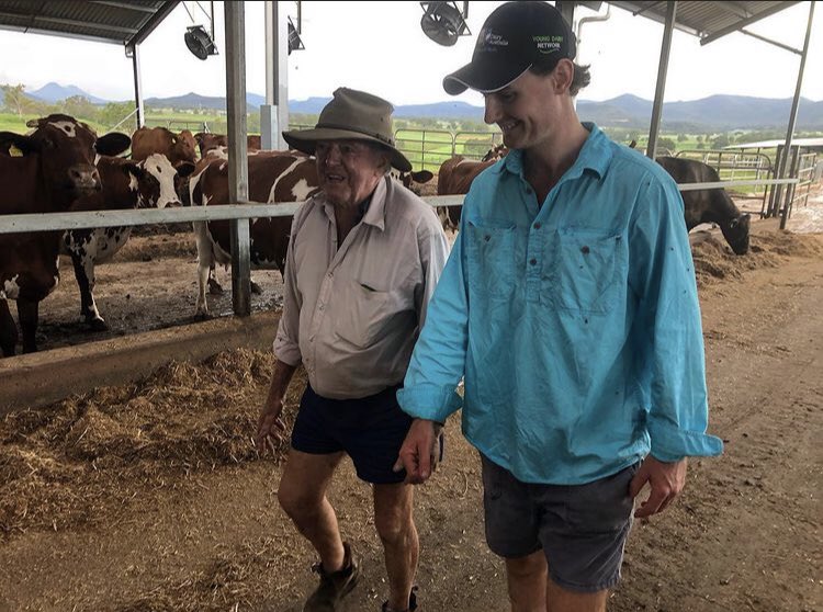 Master and The Apprentice 

3 Generations of proud dairy farmers 🐮🌽🌾🥛 #5thgenerationdairyfarmer