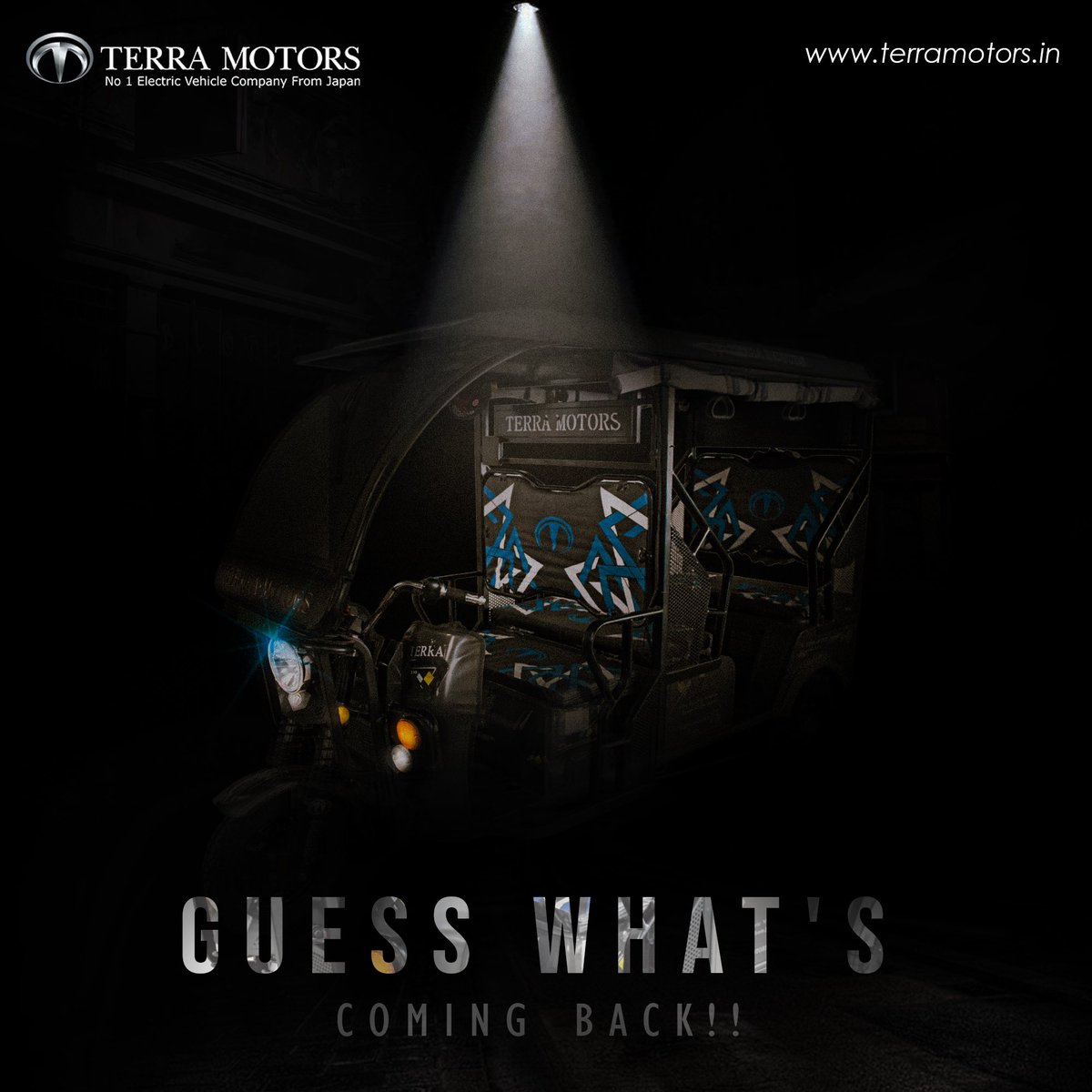 terracharge_jp's tweet photo. Your Wish is Our Command! 

Stay tuned for latest updates.

#findterra #terramotors #relaunch #ev #electricvehicle #3wheeler #demand #popularmodel #customersatisfaction #kolkata #india https://t.co/mceSHtGSeb