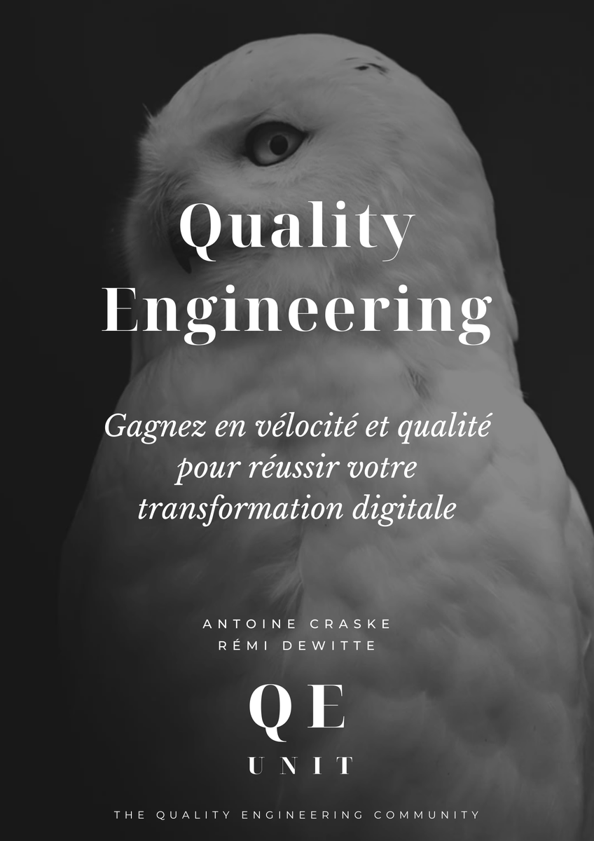 acraske_'s tweet photo. The French version "Quality Engineering" of the ebook is now available until tomorrow for Free on leanpub - join the QE Unit Slack to get it https://t.co/hXKAQYrh0B #software #engineering #qe #qa @BenjaminButel @emna__ayadi @remidewitte  @unit_quality https://t.co/Y7rYluweA4