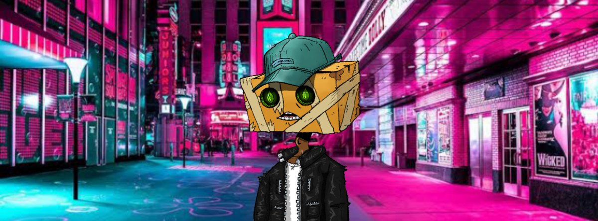 V2tamin's tweet image. 🌆📦This City's gonna break your heart #WAGBOX #Neon #City #Green @CardboardCtzNFT #solanacommunity #SolanaNFTs