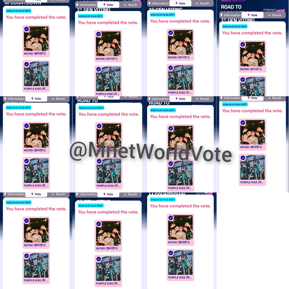 MnetWorldVote's tweet photo. Congratulations #PurpleKiss &amp; #MCND for winning the poll

Thank you to all participants💚 https://t.co/atsFVOXFQB
