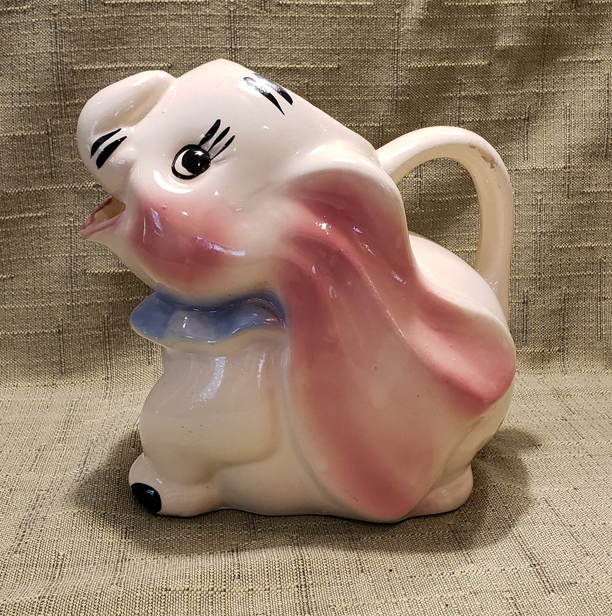 atticesoterica's tweet photo. Vintage Walt Disney Dumbo The Elephant 2 Quart Water Tight Ceramic Pitcher, Retro Collectible Disney Movie Memorabilia Pitcher https://t.co/2oQ2GikKGO #BestOffer #AtticEsoterica #Curios #Antiques #CeramicPitcher https://t.co/2IqmP0WInX