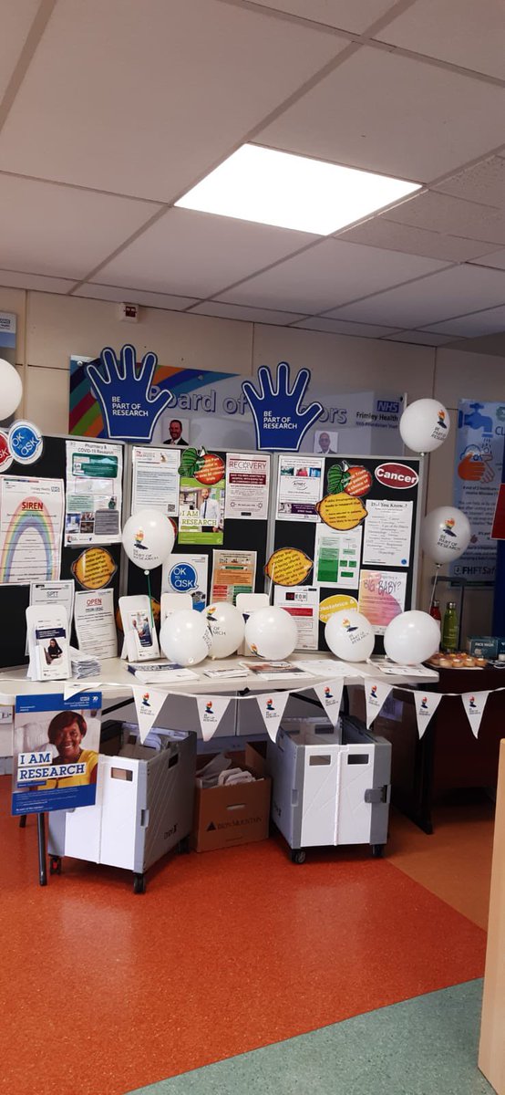 Celebrating International Clinical Trials Day at Wexham Park.Come and visit us in main reception! #ClinicalTrialsDay #BePartOfResearch #ICTD2022 #CRNKSS <a href="/NeilDardis/">Neil Dardis</a> <a href="/mattdgardiner/">Matthew D. Gardiner</a> <a href="/tblho/">Dr Timothy Ho</a>