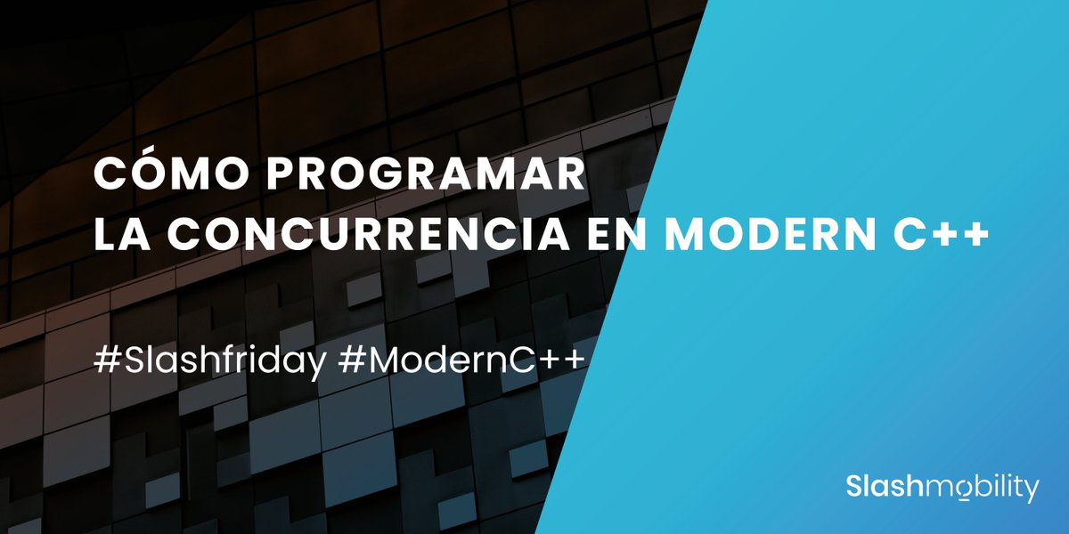 slashmobility's tweet photo. Cómo programar la concurrencia en Modern C++
¡No te pierdas nuestra #Slashfriday!
📆3 de junio de 2022
⏰14:15
Apúntate aquí 👇👇👇
https://t.co/FhL6FnSrAg
#modernC++ #slashfriday #programación https://t.co/ikeSGnHQSS