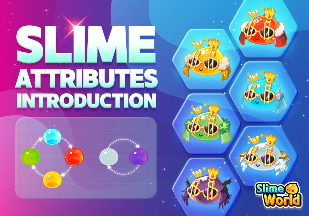Do you remember the first edition of NFT Slime that we introduced last time?

There are 6 colors(attributes) in the 1st edition NFT slime.
Depending on the color of the body, it can inflict or take more damage.

#NFT #Slime #SLIMEWORLD #NADATOKEN #Attribute