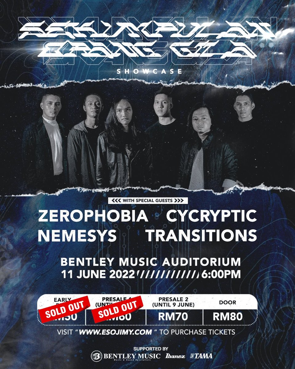 transitionsmy's tweet photo. We can't wait for this, and you should too!
Supporting @weareSOG for their #SecondVoyage Showcase, at Bentley Music Auditorium, this 11 June alongside @thisisnemesys
@zerophobiamy @cycrypticmy.
Tickets selling fast!
Click the link below to purchase:
https://t.co/XSGXlWqN14 https://t.co/b77BfLrB4L
