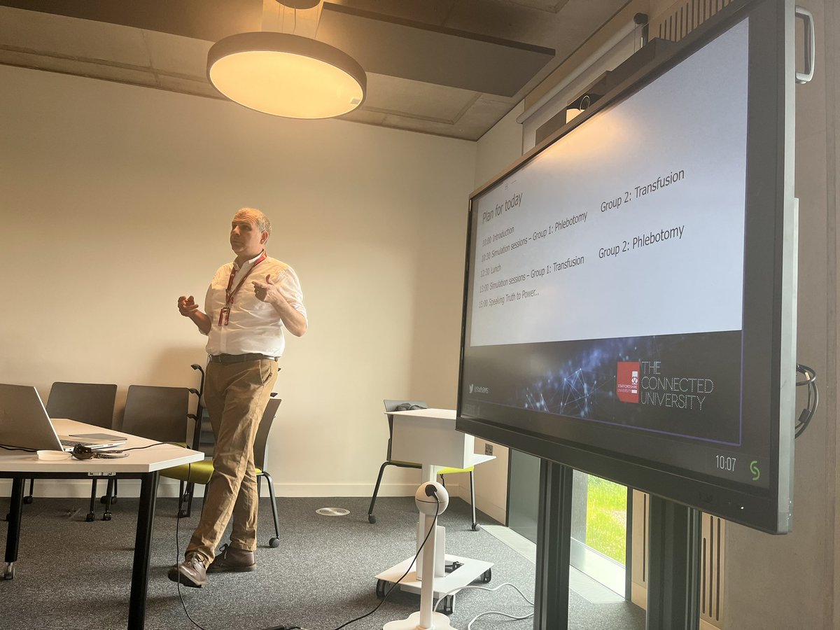 Here we go…. <a href="/StaffsBMS/">Ian Davies</a> leading our HCS apprentices through simulation activities to support their learning and development.  It’s going to be great… more posts to follow as the day progresses 😁