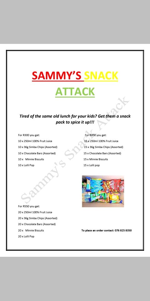 SammySaneh's tweet photo. 🚨..

If you are around KZN please support 🙏.
To place orders call: 
067 280 2262 or WhatsApp:
076 826 8350 https://t.co/V5MtinpTve