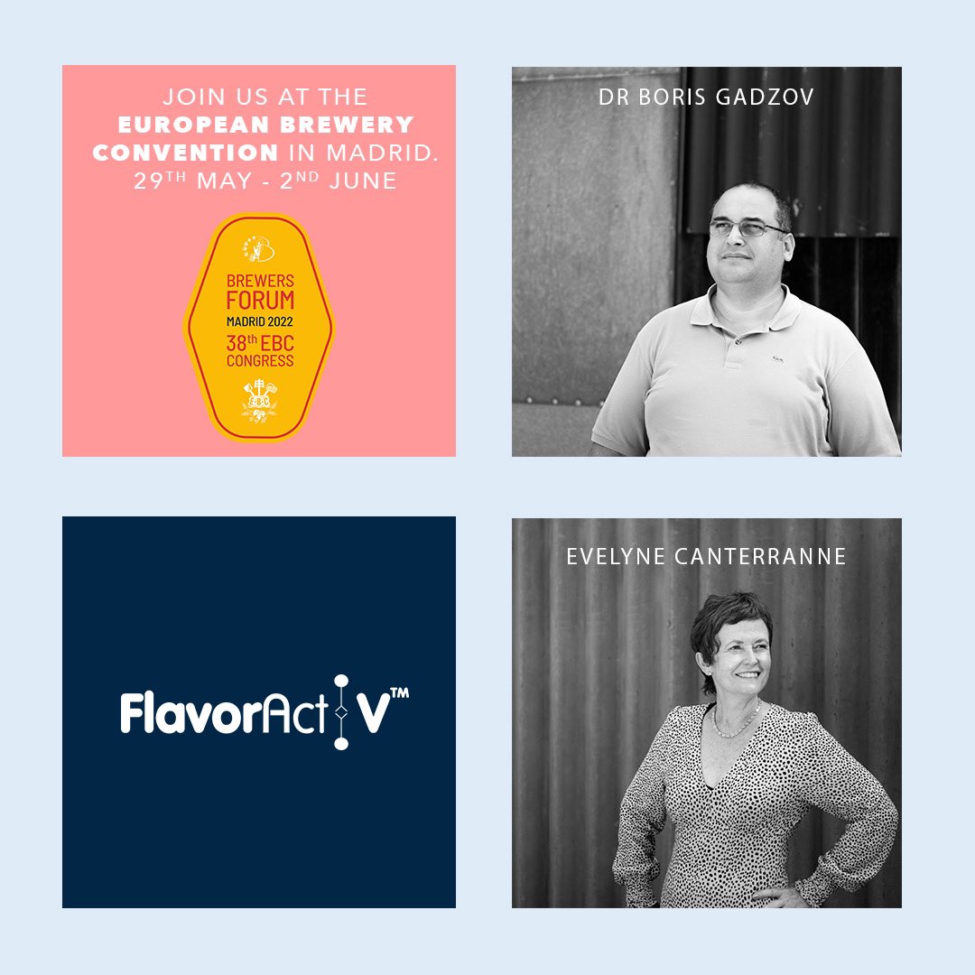 Join us at <a href="/EBCbrewing/">John Brauer</a> in Madrid next week. Look out for Boris &amp; Evelyne who are there for the whole event &amp; will be presenting a poster on #BeerFreshness.
…
#Beer #EBC2022 #BrewersForum #BeerFreshnessPackage #Sensory #BeerSensory #BeerSolutions #FreshBeer #Brewery #BeerQuality