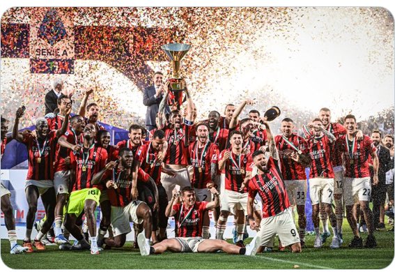 BixSports3's tweet photo. In 11 good years AC Milan win the scudetto With new manager ✅🔥 https://t.co/LvbaAHu3mP