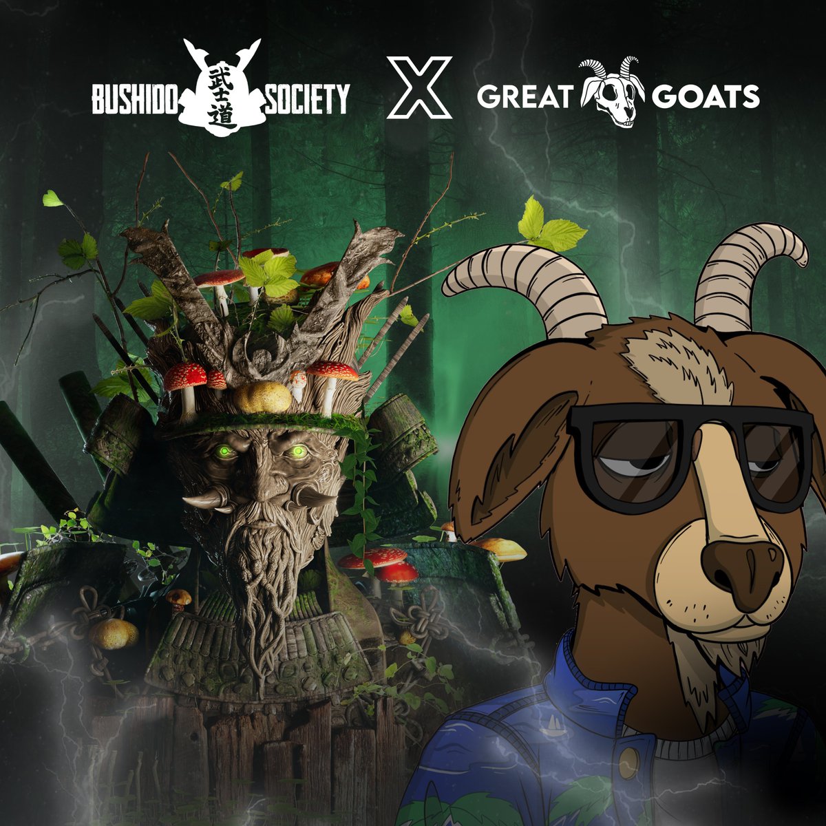 Bushido Society ⚔️ (@bushido_society) on Twitter photo We are happy to announce the partnership with
<a href="/GreatGoatsNFT/">Great Goats</a>
🚀 Great Goats X Bushido Society 🚀
🎁 3 x Great Goats WL spot
To enter:
1⃣Follow: <a href="/GreatGoatsNFT/">Great Goats</a> & <a href="/Bushido_Society/">Bushido Society ⚔️</a>
2⃣Like & RT
3⃣Tag your friends
24 Hours 🔥
#NFTGiveaway #NFTCommunity We are happy to announce the partnership with
<a href="/GreatGoatsNFT/">Great Goats</a>
🚀 Great Goats X Bushido Society 🚀
🎁 3 x Great Goats WL spot
To enter:
1⃣Follow: <a href="/GreatGoatsNFT/">Great Goats</a> & <a href="/Bushido_Society/">Bushido Society ⚔️</a>
2⃣Like & RT
3⃣Tag your friends
24 Hours 🔥
#NFTGiveaway #NFTCommunity