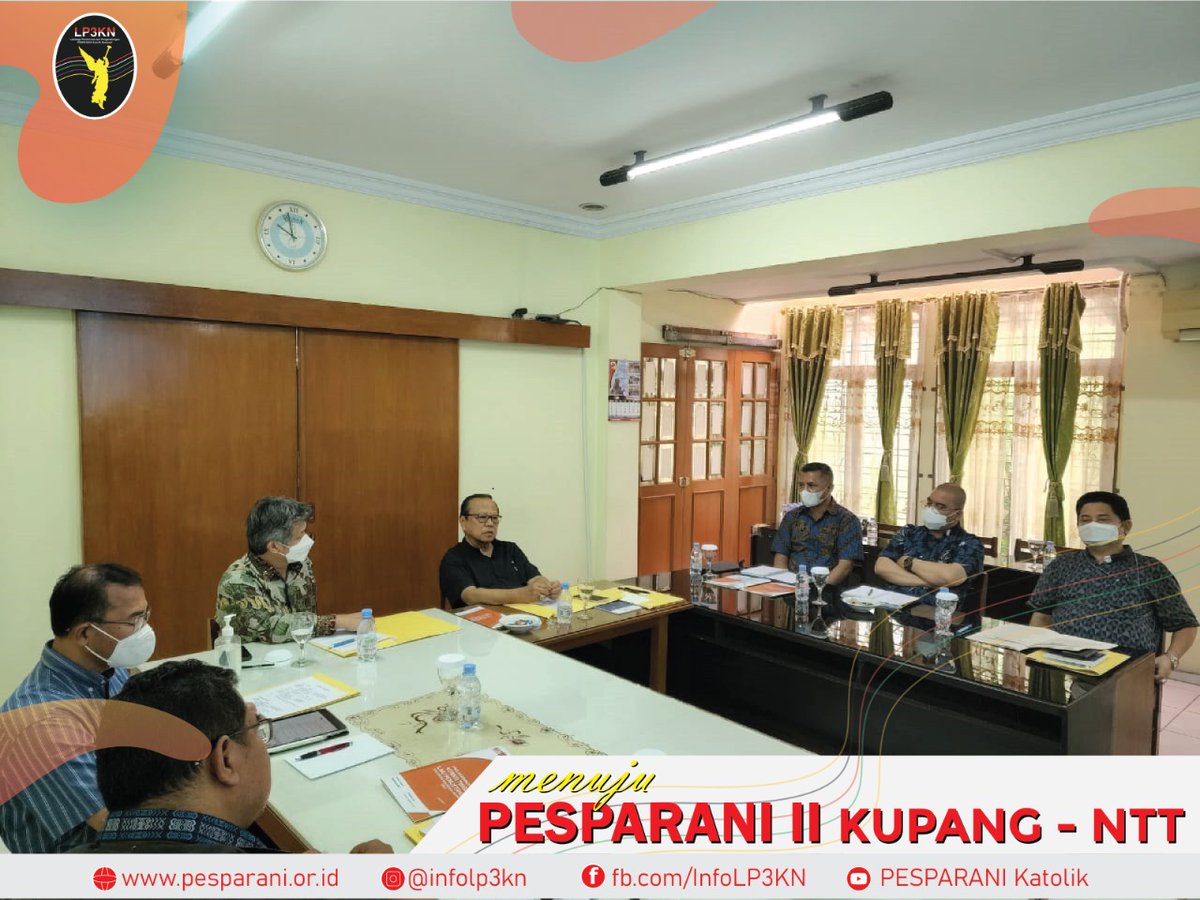 info_LP3KN's tweet photo. Pengurus Harian LP3KN melaporkan hasil RAKERNAS, 13-15 Mei 2022, kepada Presidium KWI, khususnya persiapan Pesparani Katolik Nasional II di Kupang, NTT dan PESPARANI III di DKI Jakarta.

#LP3KN #LP3KD #PESPARANI https://t.co/rFAilxvMPc