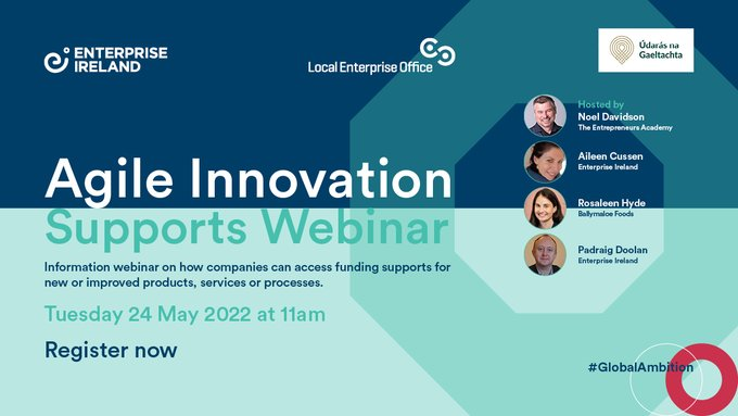 KTIconnect's tweet photo. The Agile Innovation Fund supports the development of new/substantially improved products, services or processes. Want to learn more? Join @Entirl webinar tomorrow (24 May) on The Agile Innovation Fund to find out how to apply.
https://t.co/jnBnC6ybnx
#Entirl #GlobalAmbition https://t.co/7ZWQBZFmzb