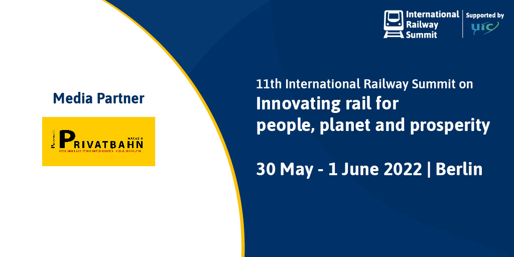 .@Privatbahnmag is a Media Partner for the 11th International Railway Summit, which will take place in Berlin from May 30 to June 1. You can register for the conference at https://t.co/CAKQlcPXng.

#IRS11 #Summit #Rail #Railwaysummit https://t.co/c86jKic3kM