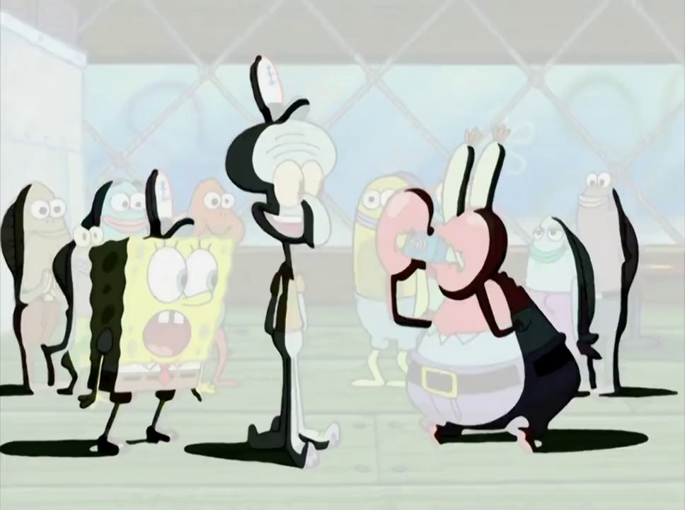 SbFramesInOrder's tweet image. SpongeBob SquarePants - Season 5 Episode 15 - Frame 1346 out of 1961