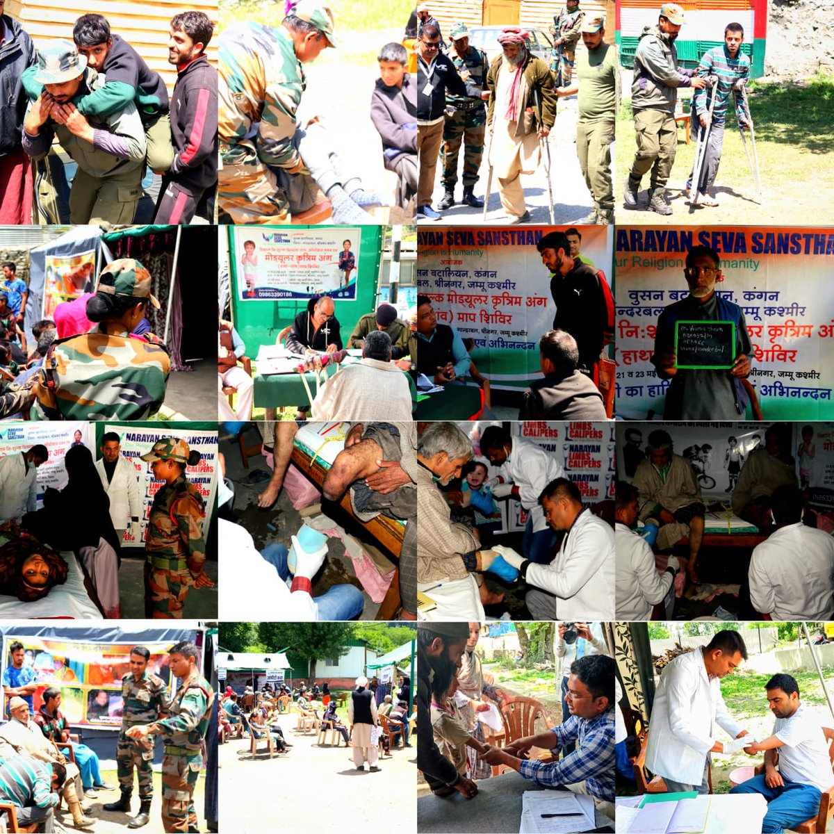 ToofaniBaba1's tweet photo. Wusan Battalion in collaboration with Narayan Seva Sansthan an NGO based in Udaipur (Rajasthan), established in 1985 organised third and final day of Free Artificial Limb for the differently abled of the area at Gund, Ganderbal. 
@official_dgar
@Mesmer_Manasbal
#Ganderbaldiaries https://t.co/iSgGzHTAMu