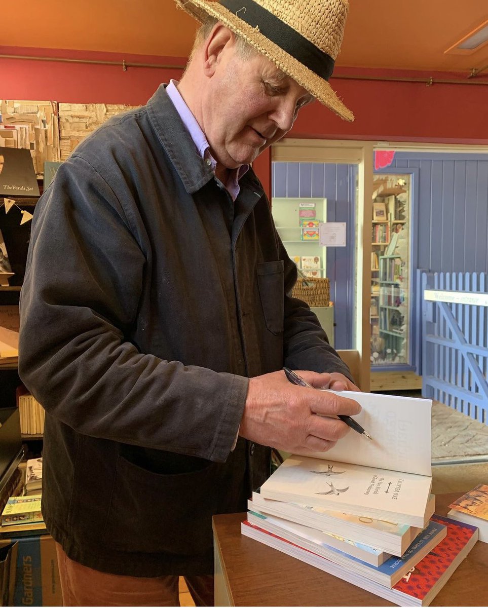 We were thrilled to meet author Michael Morpurgo, who stopped in the shop on his way to Charleston Festival. Thanks for stopping in @MichaelMorpugo - you can come and practice signing books any time!