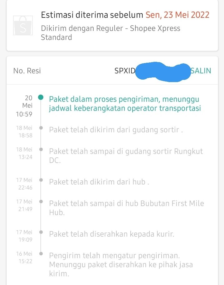 MichaelPeoni's tweet photo. @ShopeeID  PAKET KU DIMANA SUDAH WEE??? 
 SHOPEE EXPRESS TAPI TIDAK SESUAI DENGAN NAMANYA https://t.co/nTVqK3SiV8