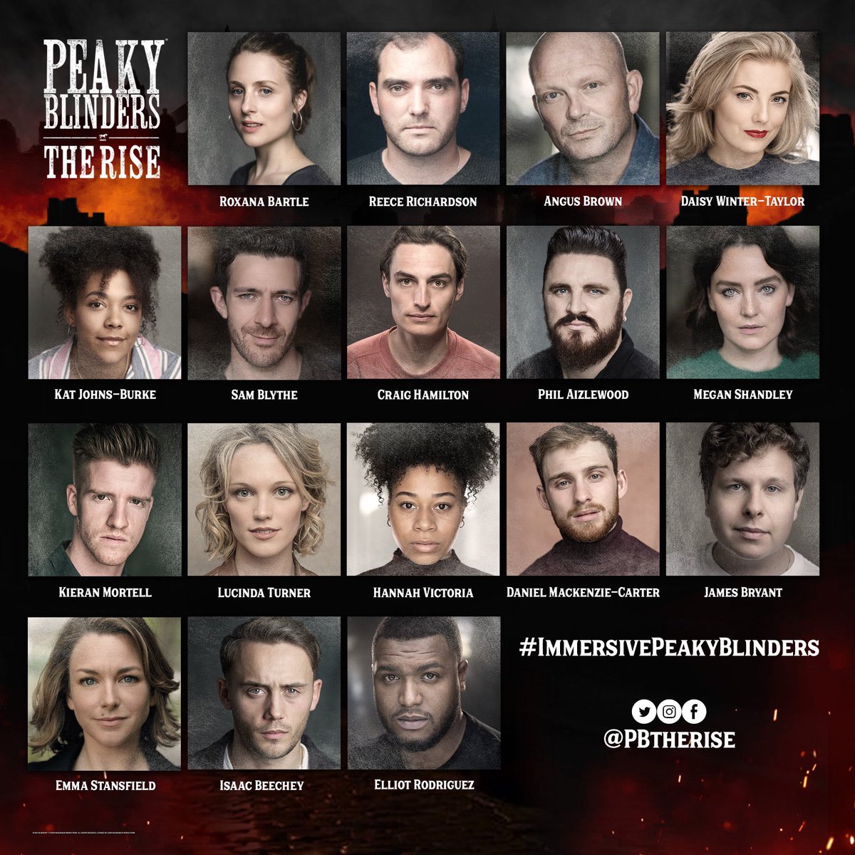 Have we got your full attention? Because we’d like to introduce you to some very important people…

Say hello to the cast of Peaky Blinders: The Rise! 👊

#ImmersivePeakyBlinders