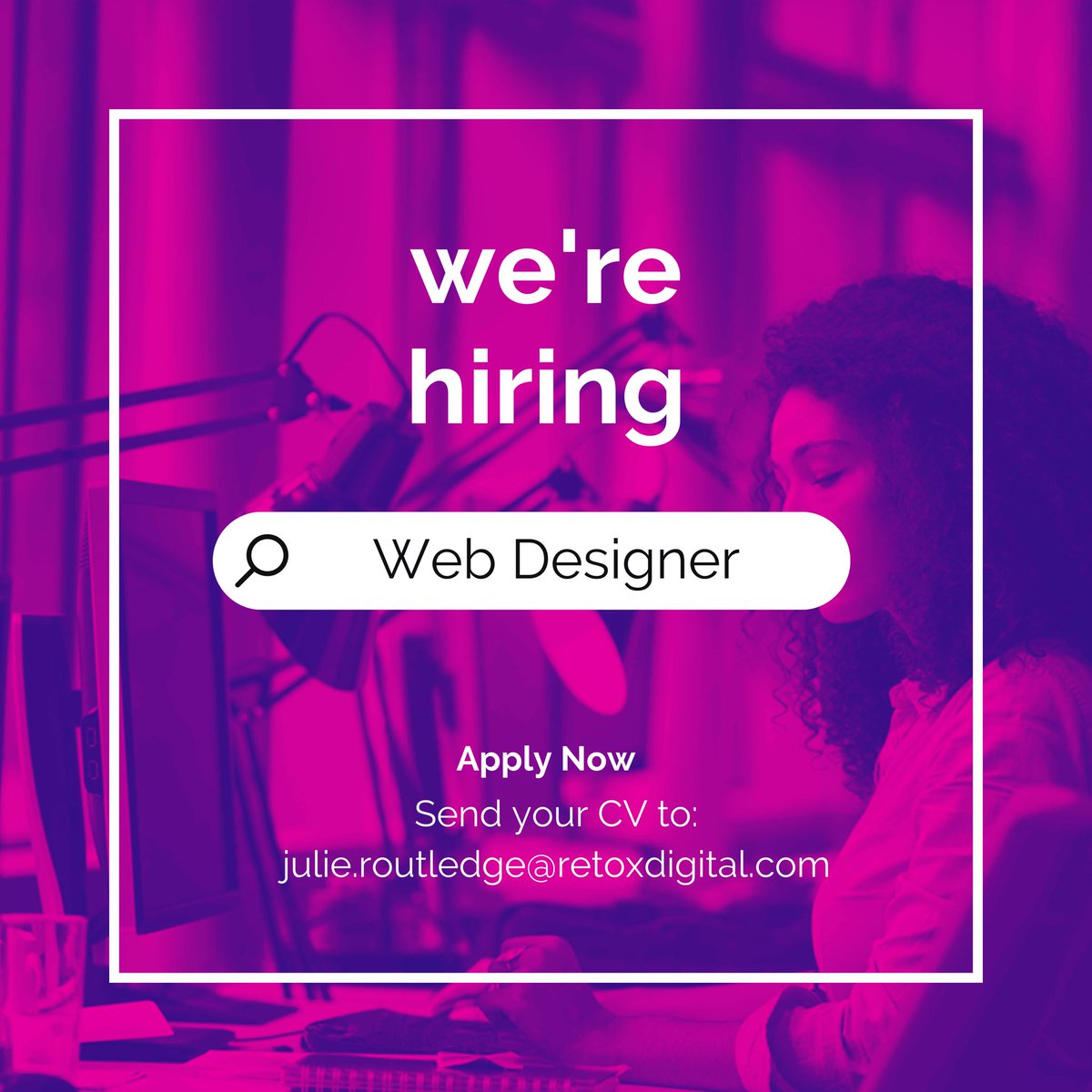 We're hiring!

We are looking to expand our team and appoint a talented Web Designer with experience in HTML 5, CSS, Javascript.

Salary: £25,000.00-£30,000.00 per year. 

Find out more: retoxdigital.com/blog/were-hiri…