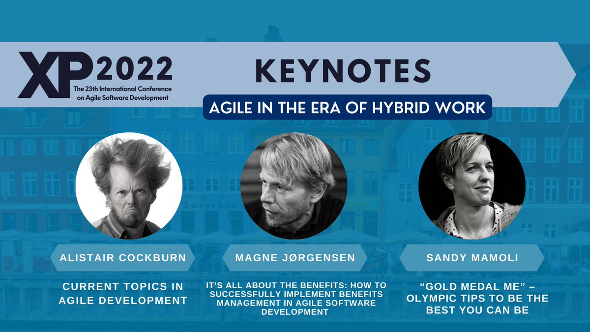 Awesome keynotes in #XP2022! And there are also some special keynote workshops coming - learn more from agilealliance.org/xp2022/keynote… Remember - if you have not yet registered, you can do it here: agilealliance.org/xp2022/registe… (many of coming from the same company?➡️agilealliance.org/wp-content/upl… )