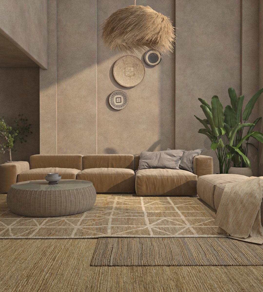 JaipurRugs's tweet photo. Featuring geometric patterns and homely designs, our jute rugs are perfect for a relaxed rustic setting in both outdoors and indoors. Layer your living room dreamscape for the season with our flatweave rugs. 

#Flatweaves #InteriorDesign #HomeDecor #ConsciousArt #JaipurRugs https://t.co/fyaVMNb3Qd