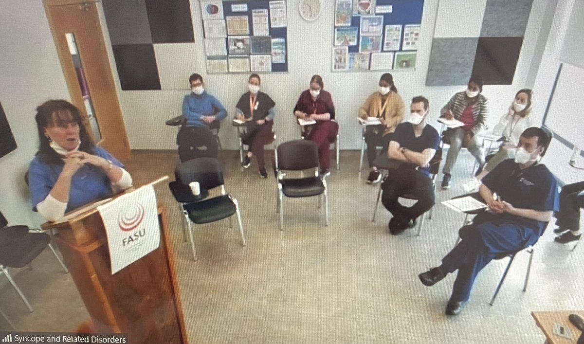 Last day of the #Syncope and Related Disorders Course hosted by <a href="/stjamesdublin/">St James's Hospital</a> <a href="/RoseAnnekenny1/">Rose Anne Kenny</a> 
Thank you to the whole team for making this such an engaging, informative and enjoyable course. 
Highly recommend 😀