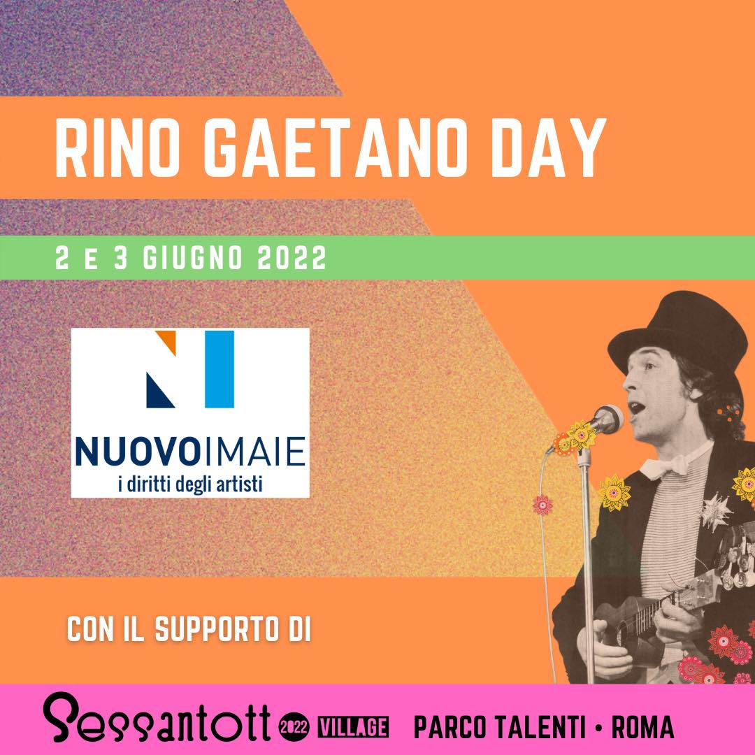 IL <a href="/NUOVOIMAIE/">NUOVO IMAIE</a> ALLA XII EDIZIONE DEL <a href="/RinoGaetanoDay/">Rino Gaetano Day</a> 2022

🎤🎼Il 2 e 3 giugno 2022 Roma ricorda Rino Gaetano, con lo storico raduno nazionale sostenuto anche dalla nostra collecting.

🗓L’appuntamento, presentato da Mille, è al Parco Talenti di Roma alle ore 20.

Non mancate!❤️