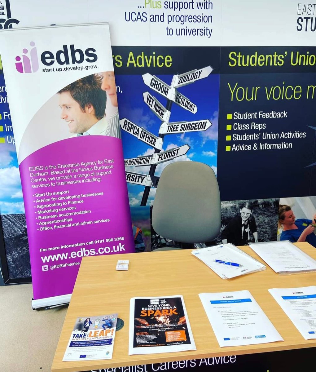 EdbsNovus's tweet image. We are @EastDurhamCol Houghall Campus this morning, hoping to speak with students that may consider self employment as a career option. We’ve already spoken with a young person that would like to become a shepherd and is currently working towards this plan!