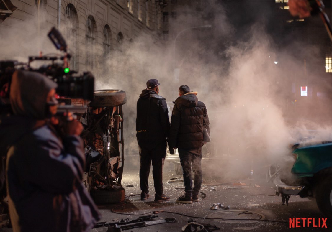 SiphesihleVazi's tweet photo. It’s such an honour to share with you this beautiful piece of art 🥺 #Collision will definitely blow your mind away 🧨 @NetflixSA 

Working with such a talented and INTERNATIONAL team has been a dream come 🥺 

@BonkoKhoza 🔥
@langleykirkwood 😎 
@bulada 🧨
@Mpho_Sebeng 🕺🏽 https://t.co/YvRrAdjc6a