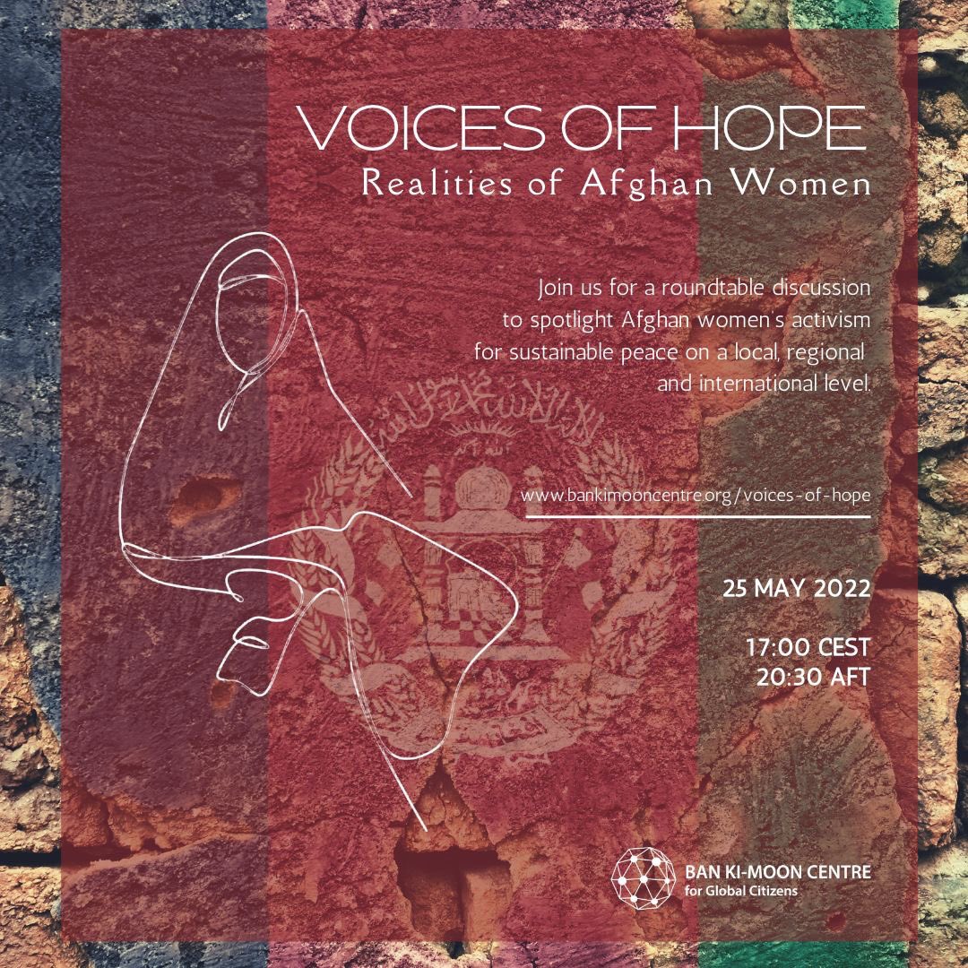 📢 Join us as we spark global attention for the women of Afghanistan at our roundtable "Voices of Hope: Realities of Afghan Women".

🗓️25 May | 5 PM CEST
▶️ bankimooncentre.org/voices-of-hope 
@bankimooncentre, @BakhtariManizha <a href="/AfghanistanWien/">AfghanMissionVienna</a>, <a href="/HooriaSardar/">Horia_Sardar</a>, <a href="/MarufaShinwari/">Marufa Shinwari</a>