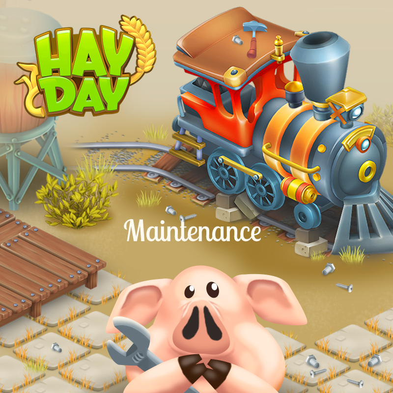 hayday's tweet photo. Hi Farmers! We will have a short maintenance in 15 mins to ensure the game keeps running smoothly as usual. We'll be back shortly! Sorry for the inconvenience!

#HayDay https://t.co/wcixfdmfw2