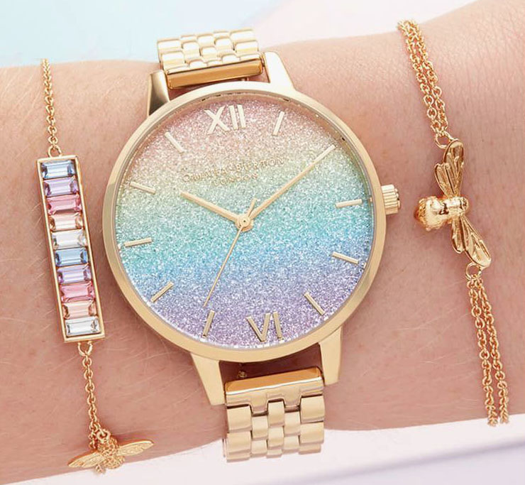 Radiate rainbows with <a href="/OliviaBurtonLDN/">Olivia Burton</a>'s most dazzling glitter dial yet. A classic piece that’ll definitely attract compliments. 

➡️ bit.ly/3yPk9AR ✨

#OliviaBurton #Watch #Jewellery