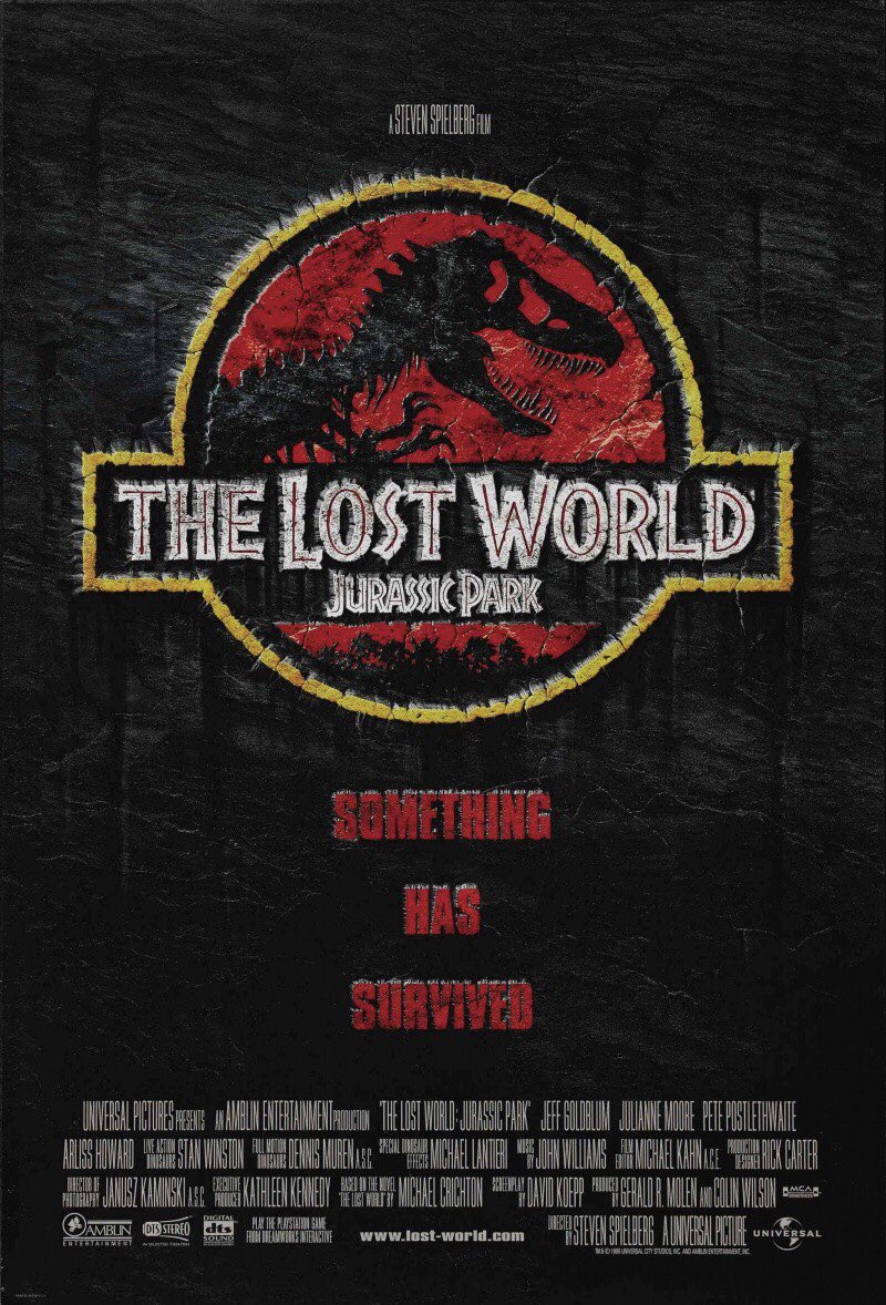 Happy 25th Anniversary to The Lost World: Jurassic Park! 🥳🎉

#TheLostWorldJurassicPark #JeffGoldblum #VinceVaughn #PetePostlethwaite #VanessaLeeChester #HarveyJason #ArlissHoward #PeterStormare #RichardAttenborough #JohnWilliams @Amblin #TheLostWorld @JurassicPark