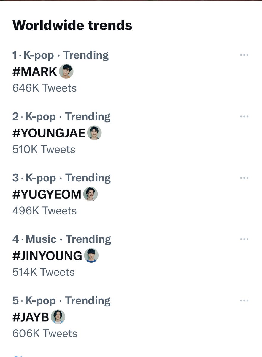 myjae4ever's tweet photo. My people trending ww on twitter yayyyyyy !!!!

 #MARK 
 #JAYB 
 #JACKSON 
 #JINYOUNG 
 #YOUNGJAE 
 #BAMBAM 
 #YUGYEOM 

 #IGOT7 
#GOT7 https://t.co/zGNIhmkmN2