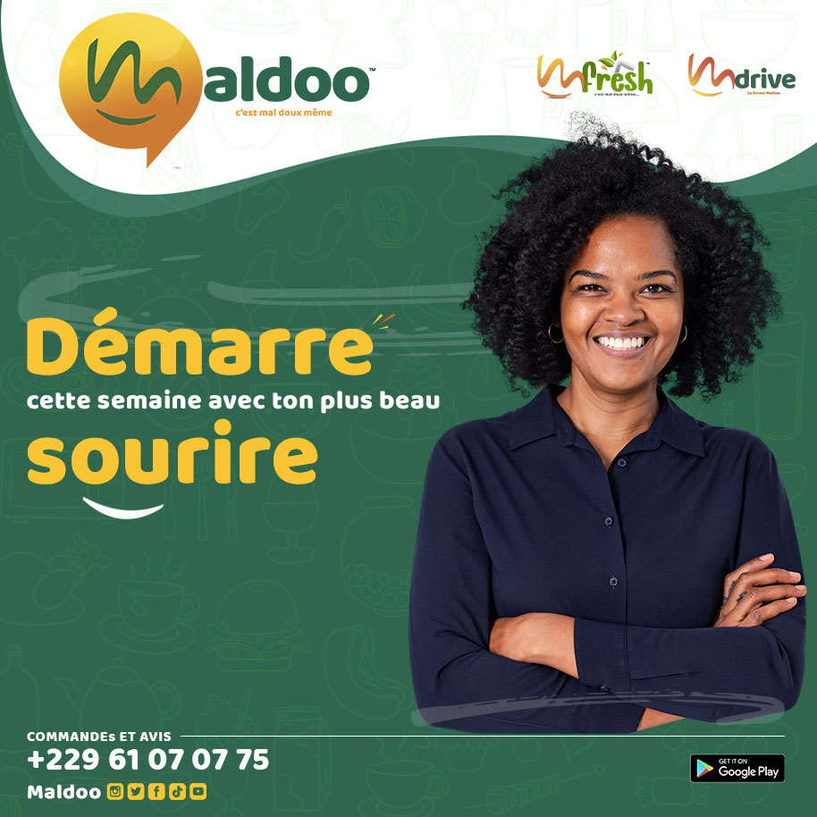 maldooafrica's tweet photo. La clé du bonheur se cache peut-être dans un simple sourire.

MalDoo >> Repas à la demande …avec Sourire 
>> https://t.co/3KdvfoqjZW… ou >> +229 61.07.07.75 

#foodlover #delicious #foodstagram #lunch #ınstagood #chef #foodies #delivery #takeaway #FOOTECH #StartUp #bhfyp https://t.co/t4MeNAtD1C