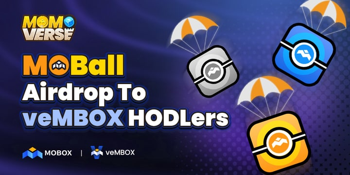 MOBOX_Official's tweet photo. ☄️MOBall Airdrop for #veMBOX HODLers!

📸Snapshot: 27 May 2022, 09:00 UTC

🪂Airdrop on: 27 May 2022, 9:30 UTC

🐾Capture wild wandering MOMOs in the #MOMOverse!

 Who Will Snatch One &amp; Win? Could it be YOU!?

For full details ⤵️

https://t.co/ICcZbLVOlk https://t.co/PCrqy9VqgF