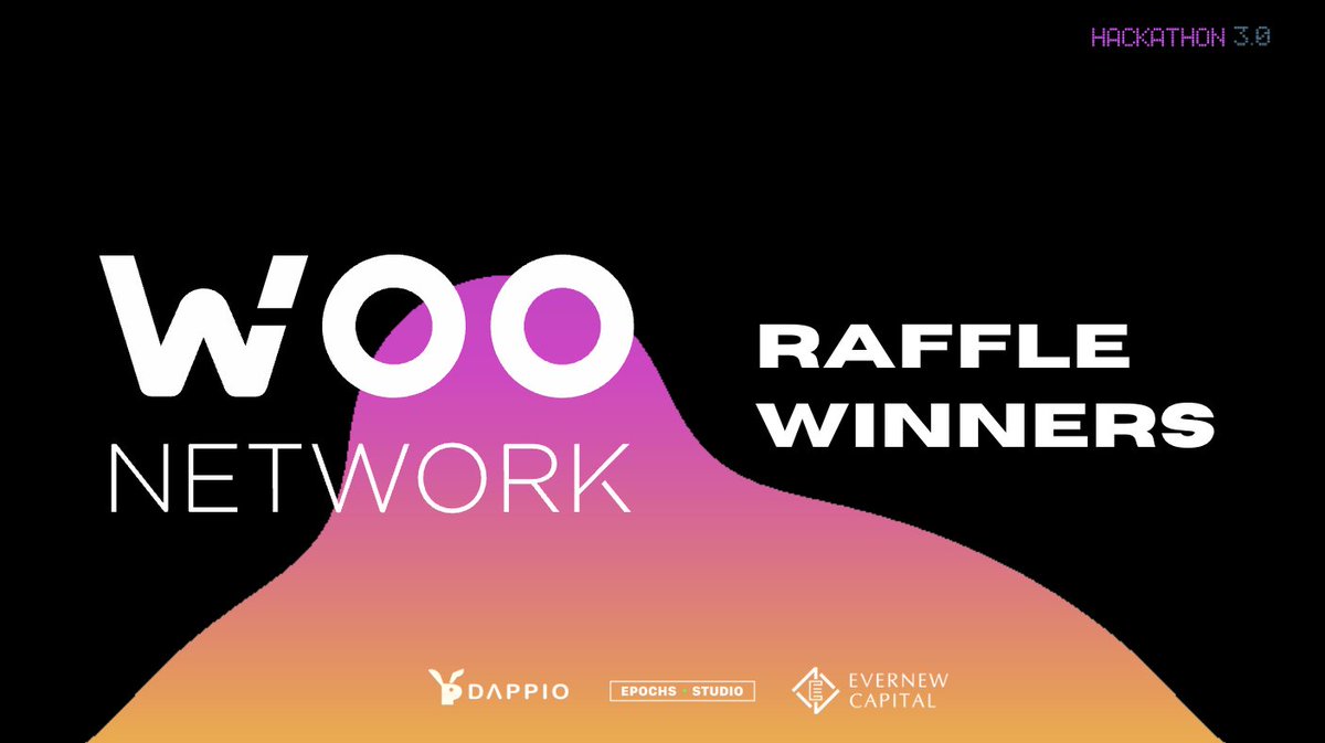 Thank you <a href="/ResearchKronos/">Kronos Research</a> and <a href="/WOOnetwork/">WOO</a> for being part of the Solana Hackathon with us.

Congratulations to WOO raffle winners 治宇 and James Fok, please DM us for your prizes from WOO Network!