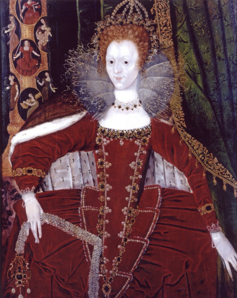 MaisonDieuDover's tweet image. We're marking the #PlatinumJubilee of Queen Elizabeth II on 3/4 June 🎉 But #DidYouKnow one of very few known portraits of Queen Elizabeth I was displayed at the #MaisonDieu #Dover to show the town’s loyalty to the Crown 👑 ‘Elizabeth with the Cardinal and Theological Virtues’