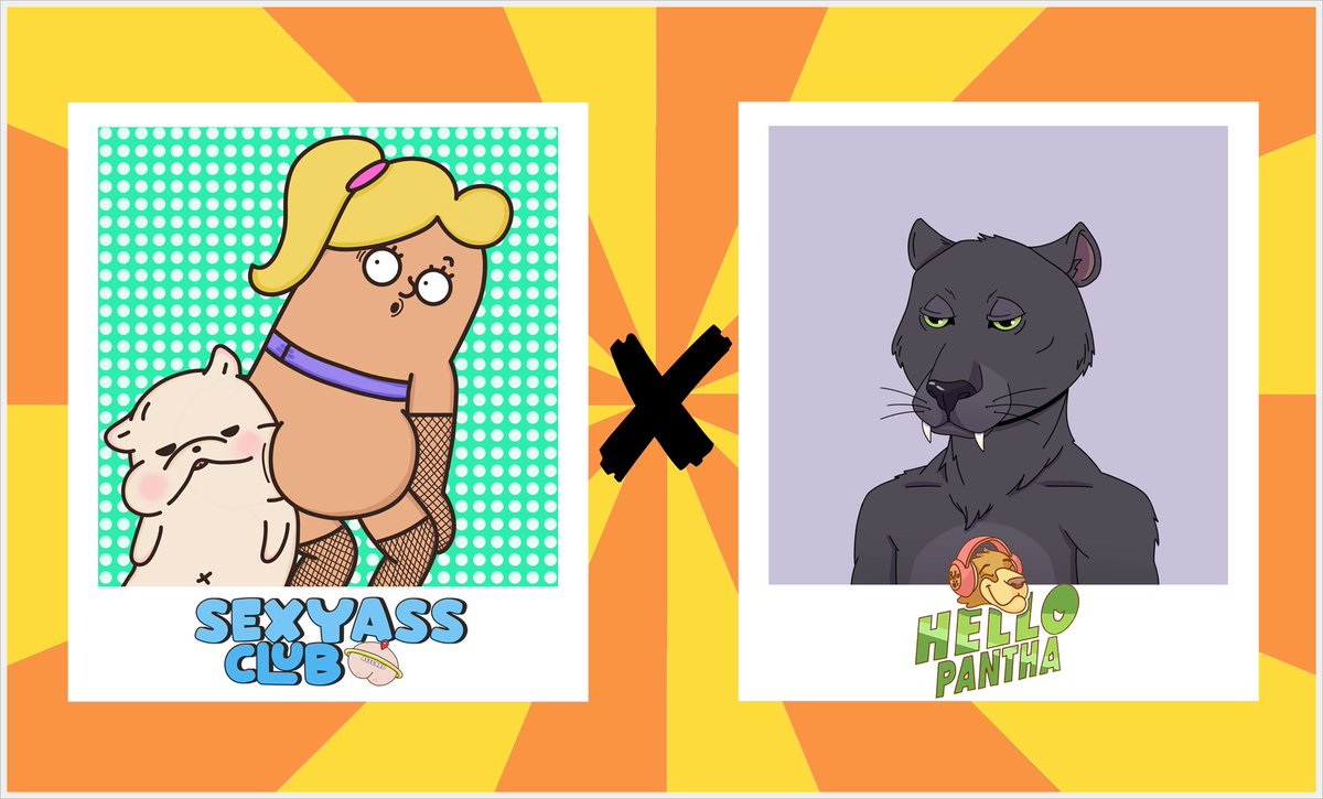 ✨#Giveaway✨
🍑 Sexyassclub x Hello Pantha👋

Prize
🎁10 x Hello Pantha WL
🎁10 x Sexyassclub WL

To Enter
1️⃣Follow <a href="/SexyassclubNFT/">SexyassclubNFT/Sold Out</a> x @HelloPantha
2️⃣❤️+ RT 
3️⃣Tag frens

⏰24 hour

#NFTs #NFTGiveaway #WLGiveaway  #NFT #NFTCommmunity