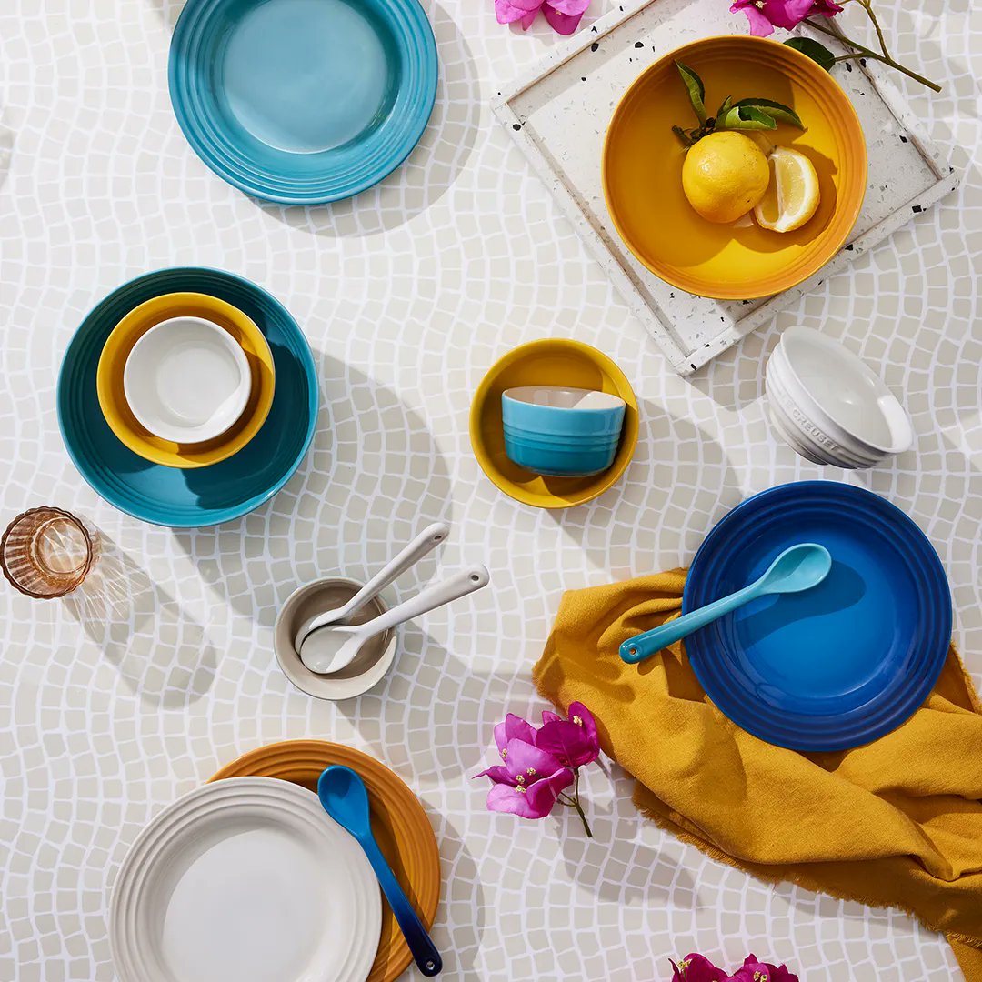 BaywestmallPE's tweet photo. The #RivieraCollection is the perfect assortment of everyday pieces – from mugs to mini bowls, ramekins and more. Shop in-store @LeCreusetSA in #BaywestMall. https://t.co/7BeKFCFUrp